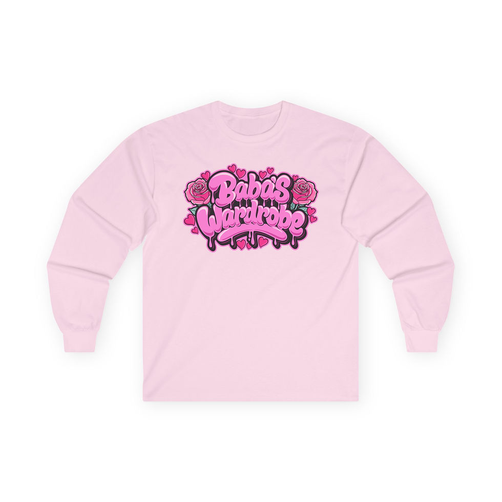 Thumbnail: Limited Edition Baba's Wardrobe Valentine's Day Graphic Logo Themed Long Sleeve 