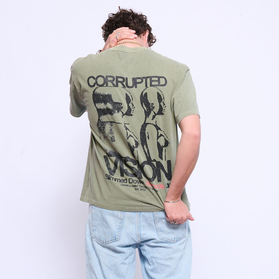 Thumbnail: Corrupted Vision Essential Tee - Light