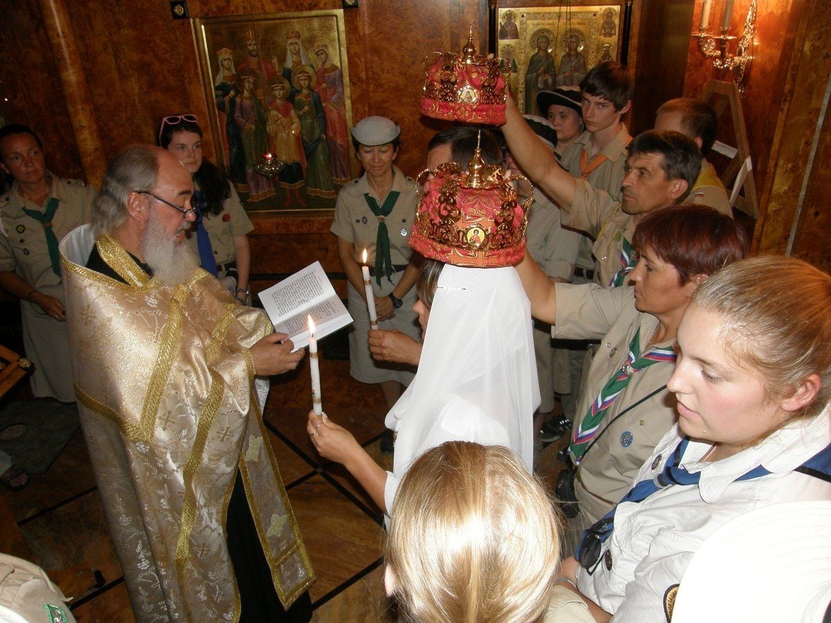 Венчание скаутов ОРЮР