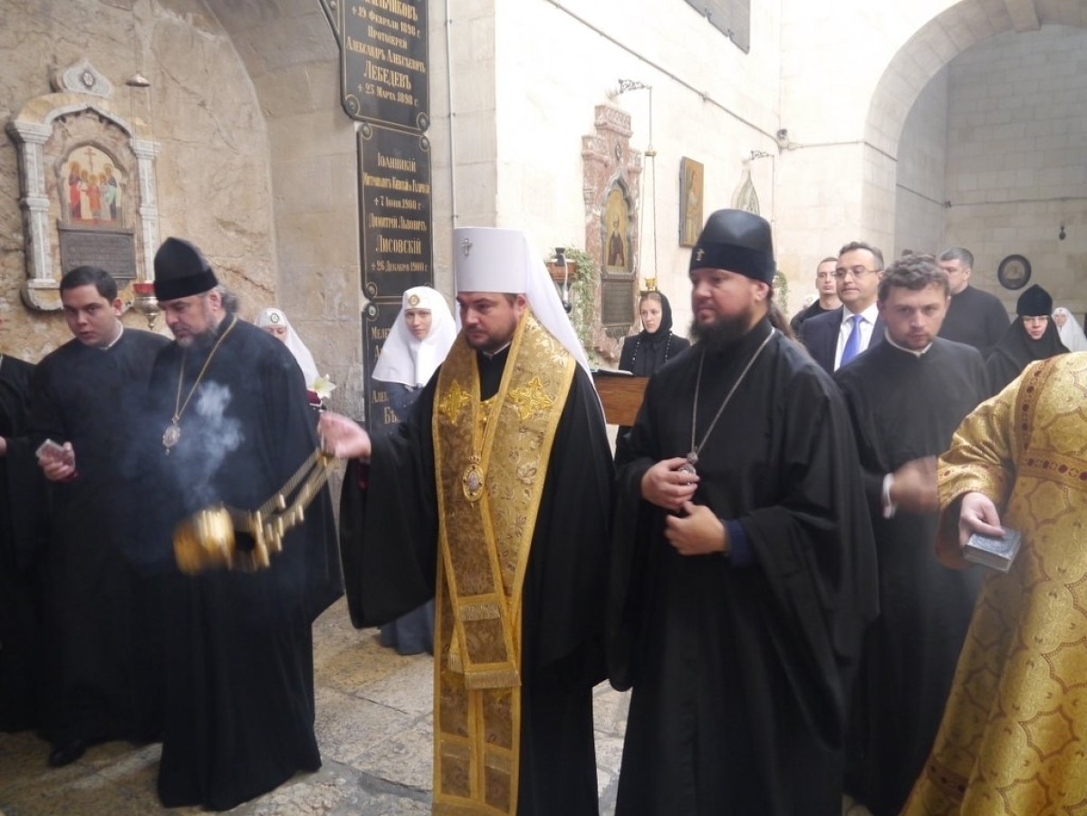 Освящение мемориальной доски Блаженнейшему Митрополиту Владимиру