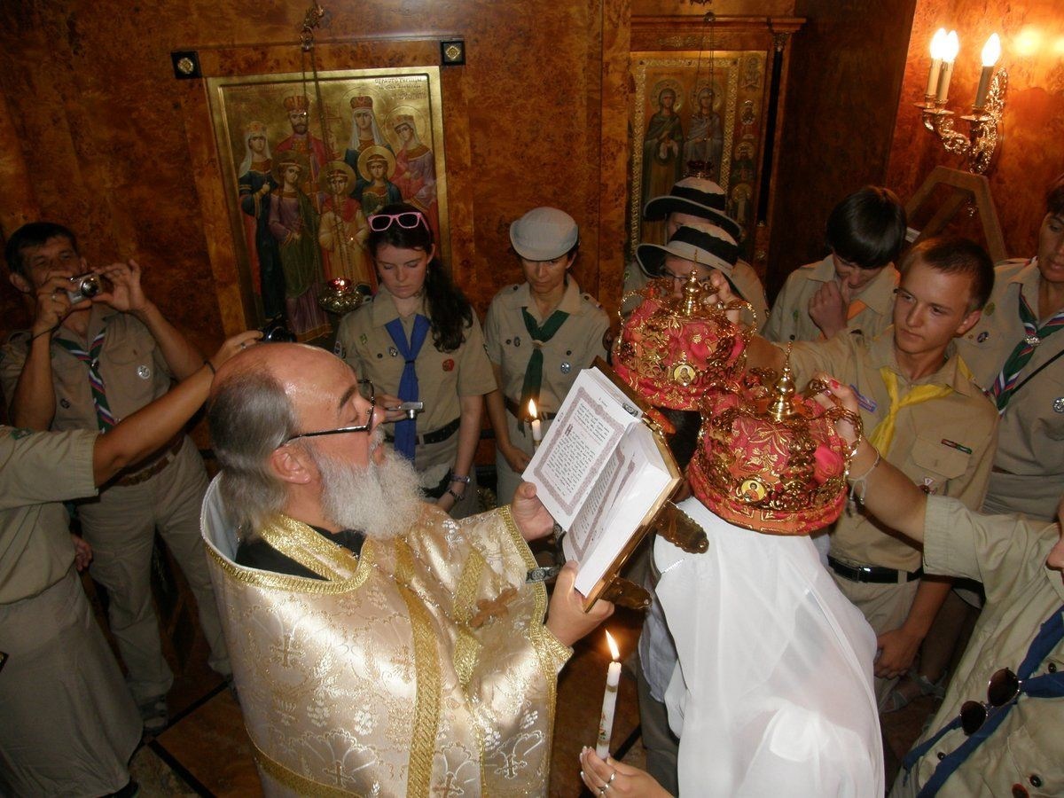 Венчание скаутов ОРЮР