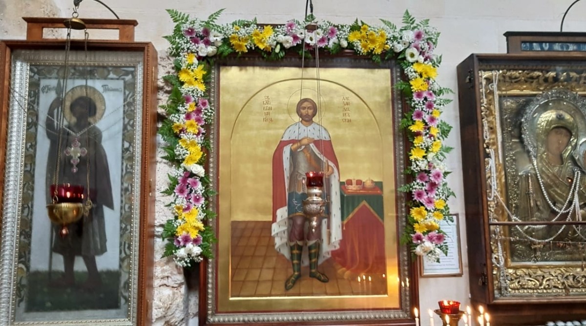 Храмовой праздник св. Александра Невского в Иерусалиме
