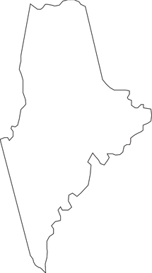 A map of Maine, indicating the state Ohio Brook Disposal serves.