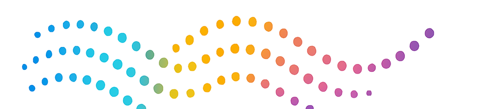Colorful data dot waves