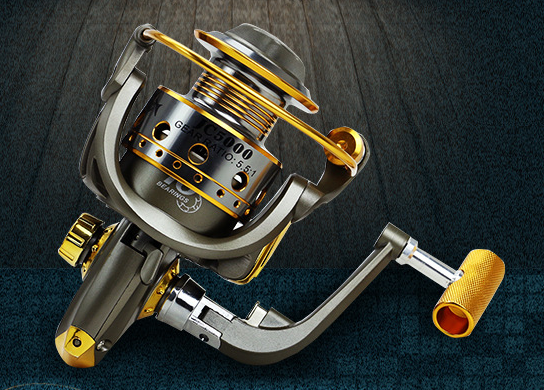 Thumbnail: 10 Axis Metal Fishing Reel with Handle and Gear