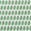 Thumbnail: close up of green handprinted wallpaper of oak leaves