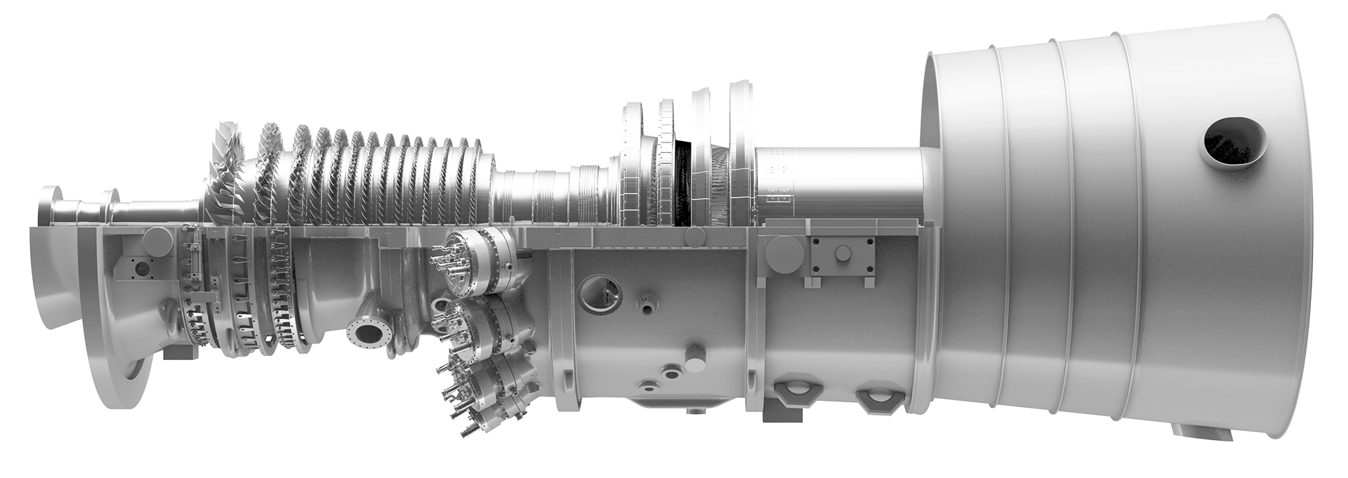 Representative image of GE 9HA family turbine; not the specific unit offered.