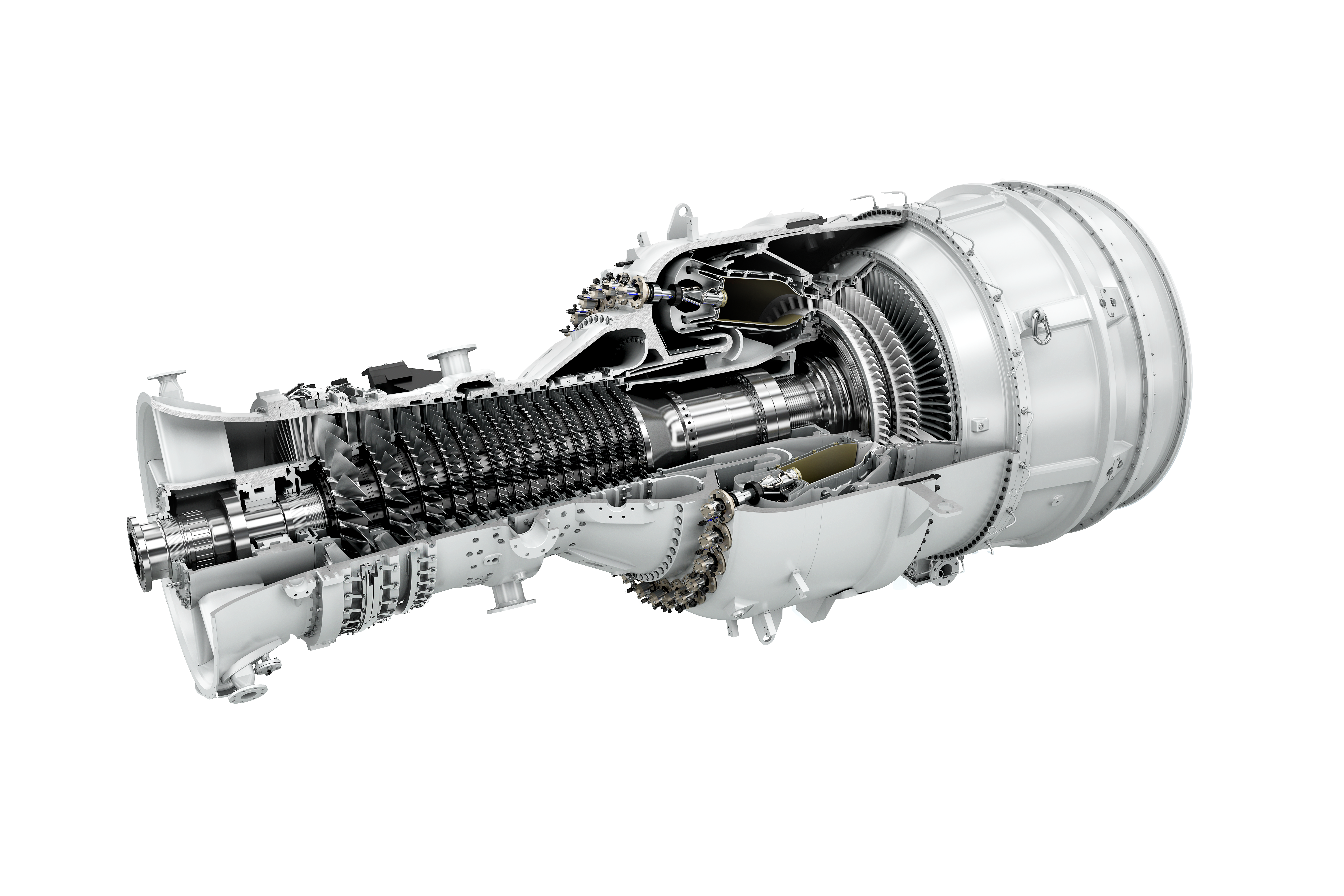 Representative Siemens SGT-800 turbine; not the specific 51.8 MW 2024 package offered.