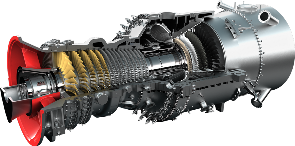 Representative image of Ansaldo AE94.3A family turbine; exact A94 configuration to be confirmed; not the specific unit offered.