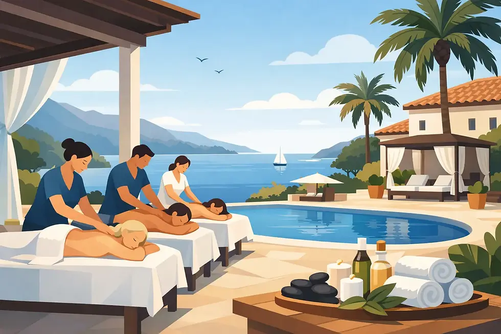 Private Group Massage Corfu for Villa Stays