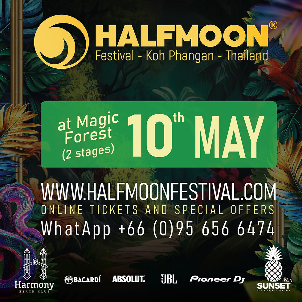 9th May:Harmony beach (2pm till midnight)