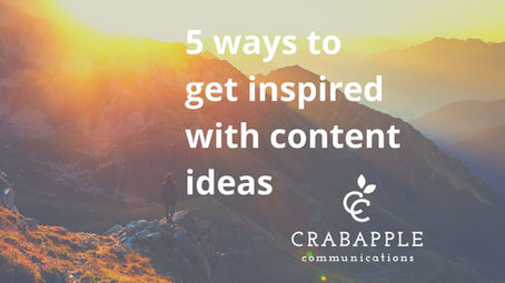5 ways to get inspired – How to come up with new content ideas
