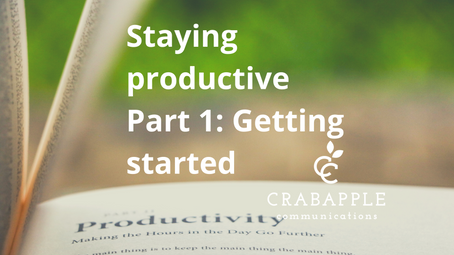 Tips for staying productive with your marketing: Getting started
