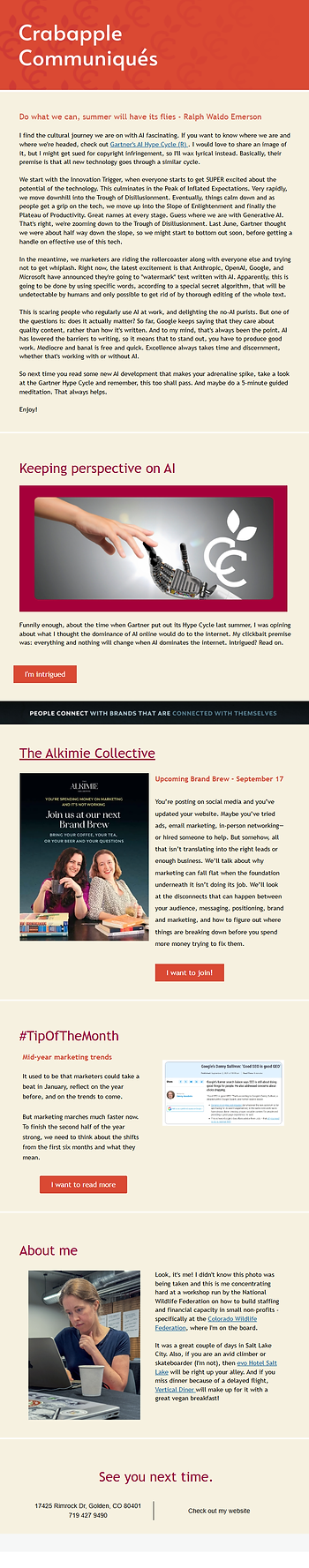 August 2026 Newsletter
