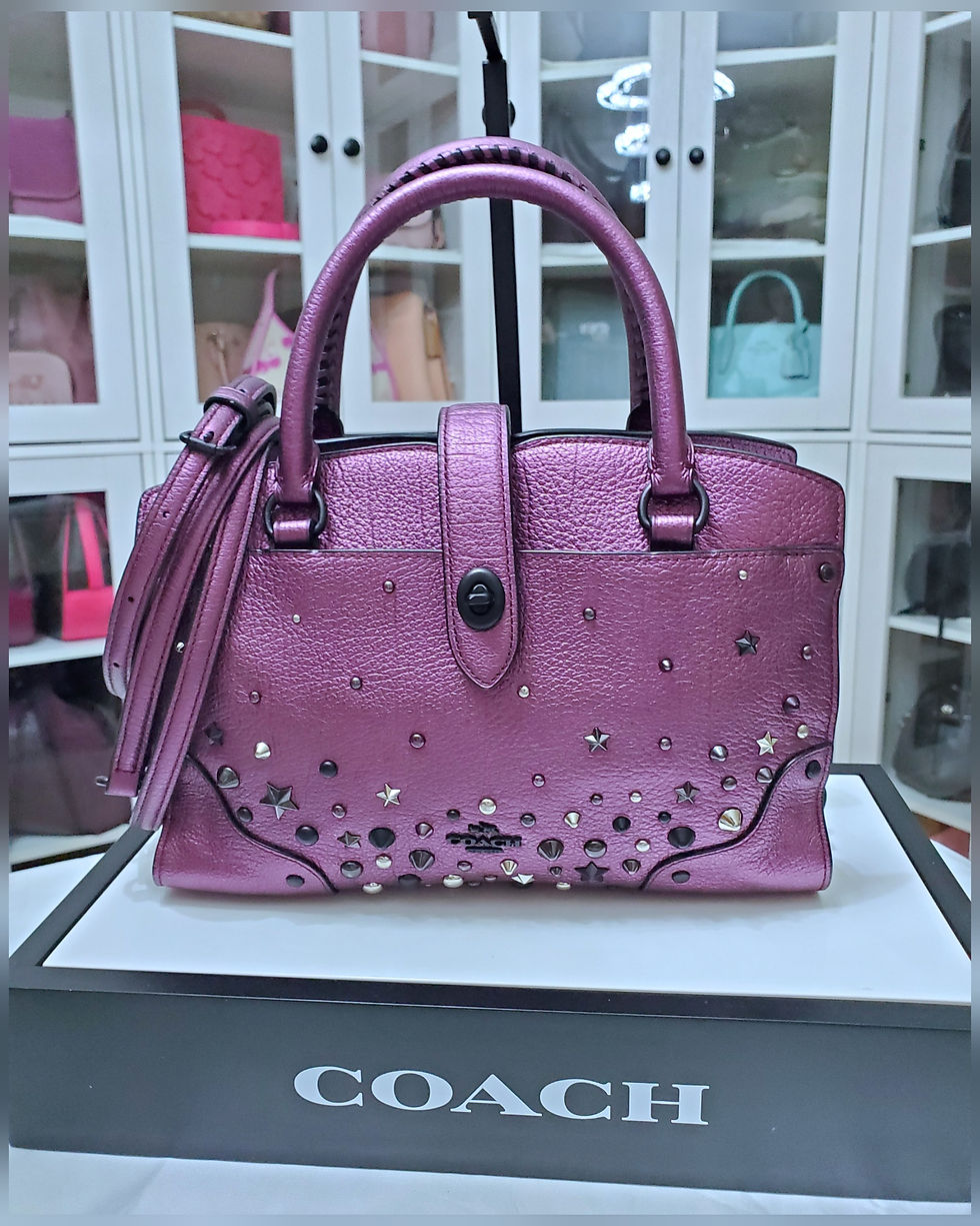 Thumbnail: COACH MERCER 24 STAR RIVET SATCHEL