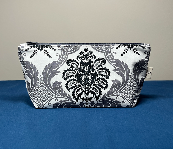 Boxy Bottom Zipper Pouch