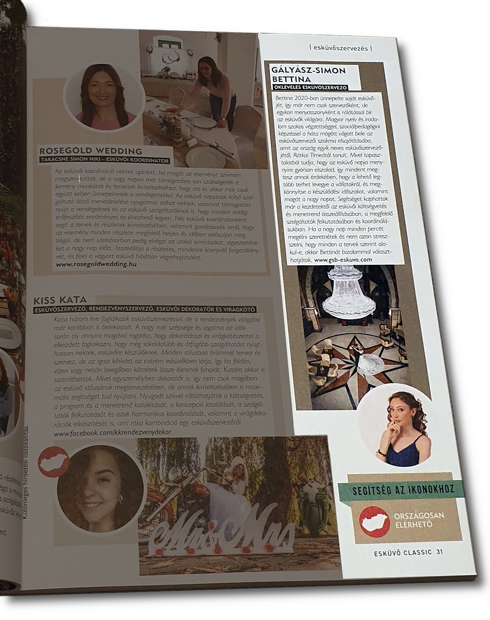 Gályász-Simon Bettina - Esküvő Classic Magazinban