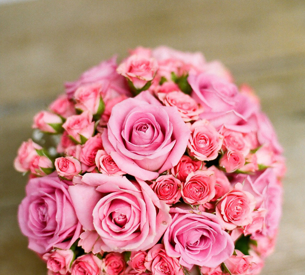 Menyasszonyi csokor - rózsaszín