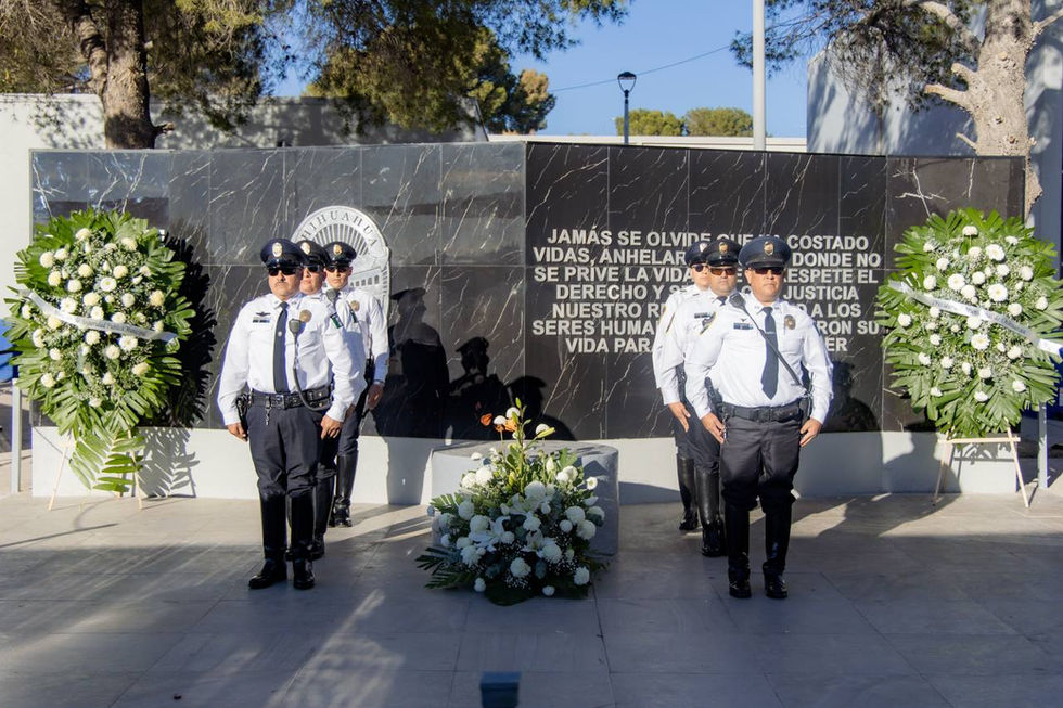 Homenaje a policías caídos en Chihuahua