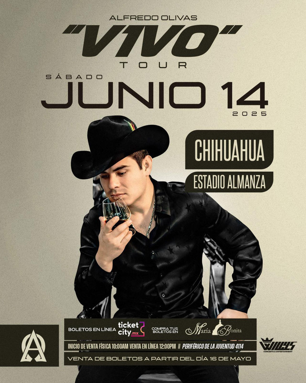 Vuelve a Chihuahua! Alfredito Olivas regresa con su Show "Vivo Tour"