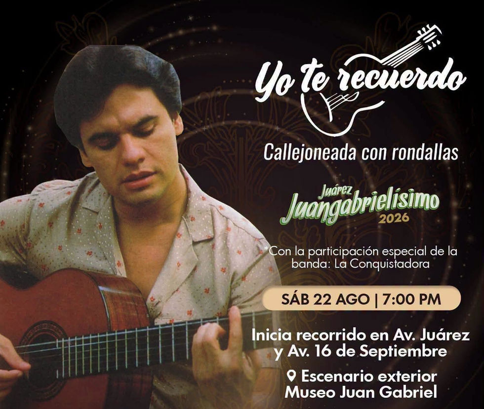 Invita Dirección de Educación de Ciudad Juárez a callejoneada, con rondallas en el Museo Juan Gabriel