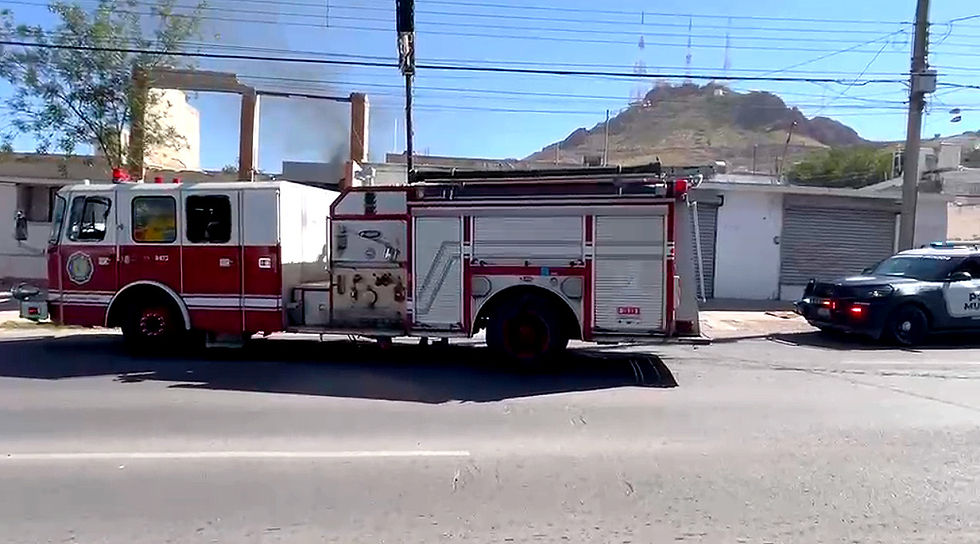 Bomberos y policías de Chihuahua