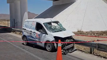 Camioneta siniestrada en Chihuahua