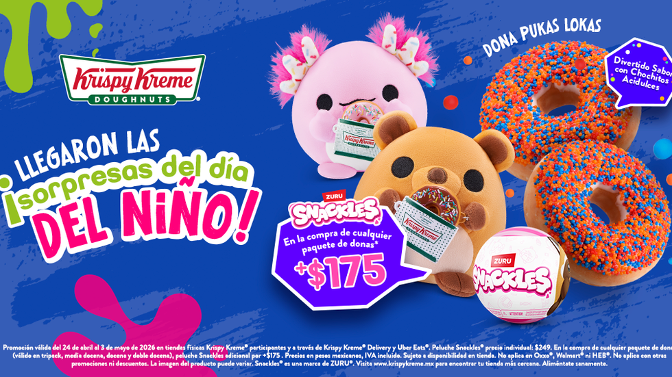 ¡Regresan las “Pukas Lokas” a Krispy Kreme®! Donas llenas de color y peluches coleccionables para el Día del Niño
