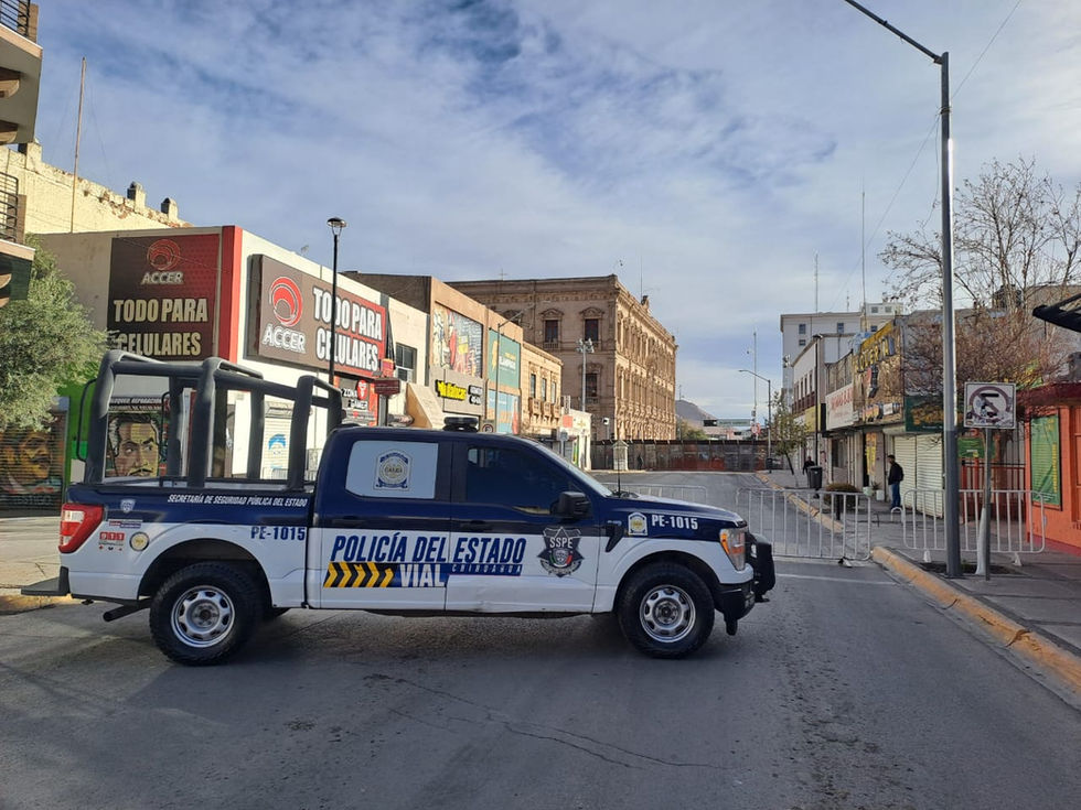 Tome precauciones; blindan edificios gubernamentales y cierran calles en Centro Histórico de Chihuahua