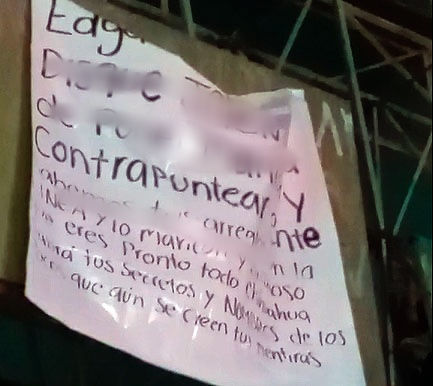 Narcomanta en Chihuahua