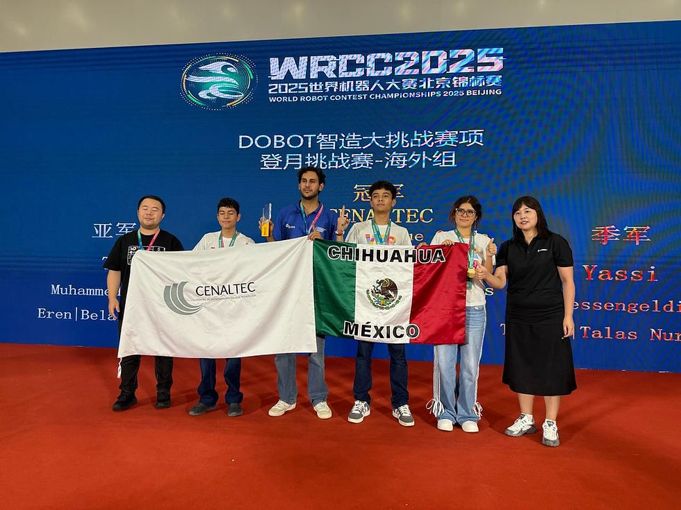 Estudiantes del CECyTECH se coronan Campeones Mundiales de Robótica en Beijing, China