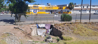 Refugio de persona sin hogar en Chihuahua