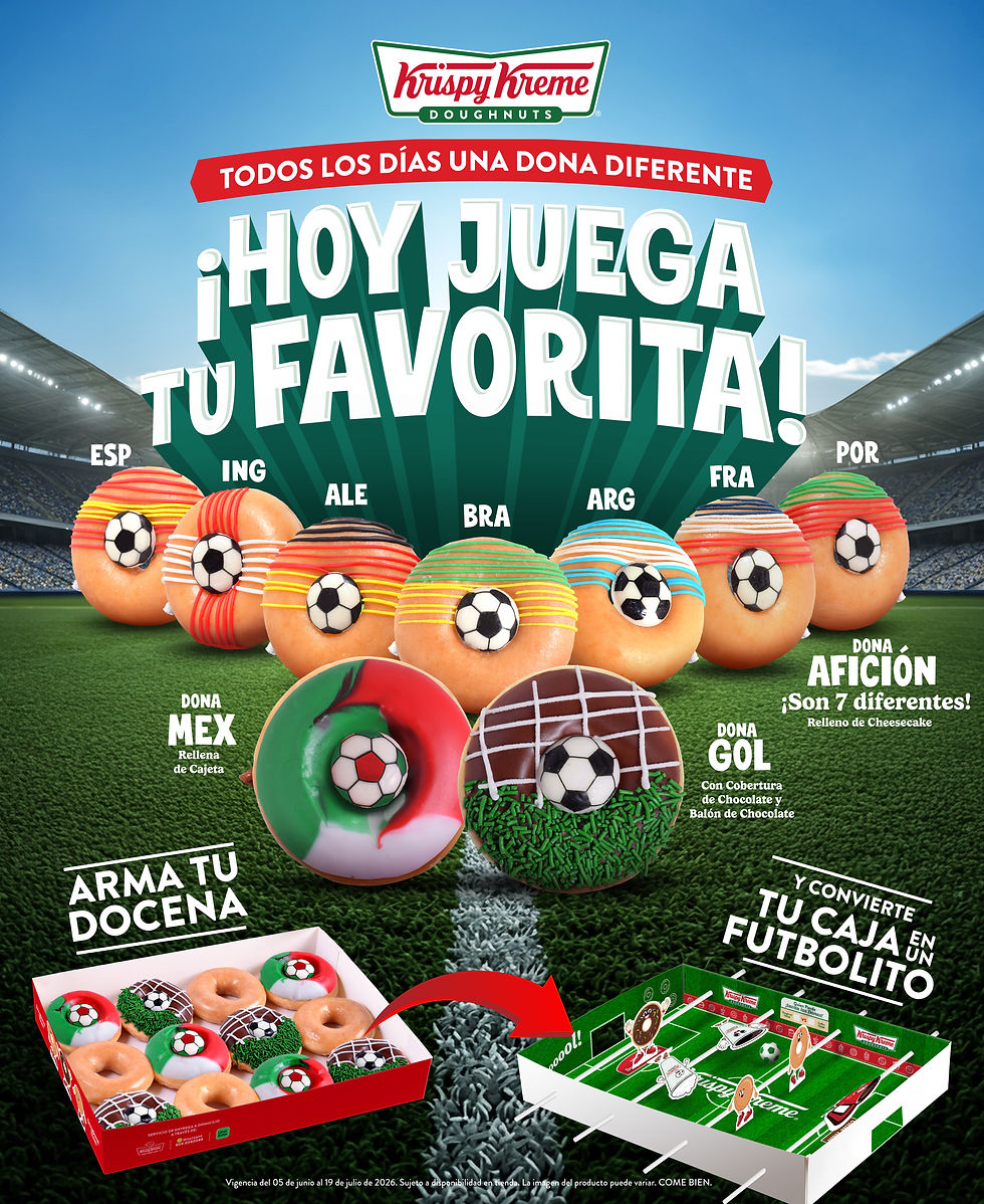 Krispy Kreme® celebra la pasión por el fútbol y regala 4 años de donas gratis