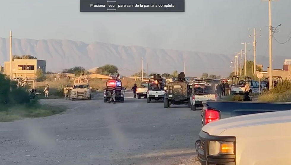 Versión: Masacran a 11 personas en Ojinaga; fuerte despliegue policiaco