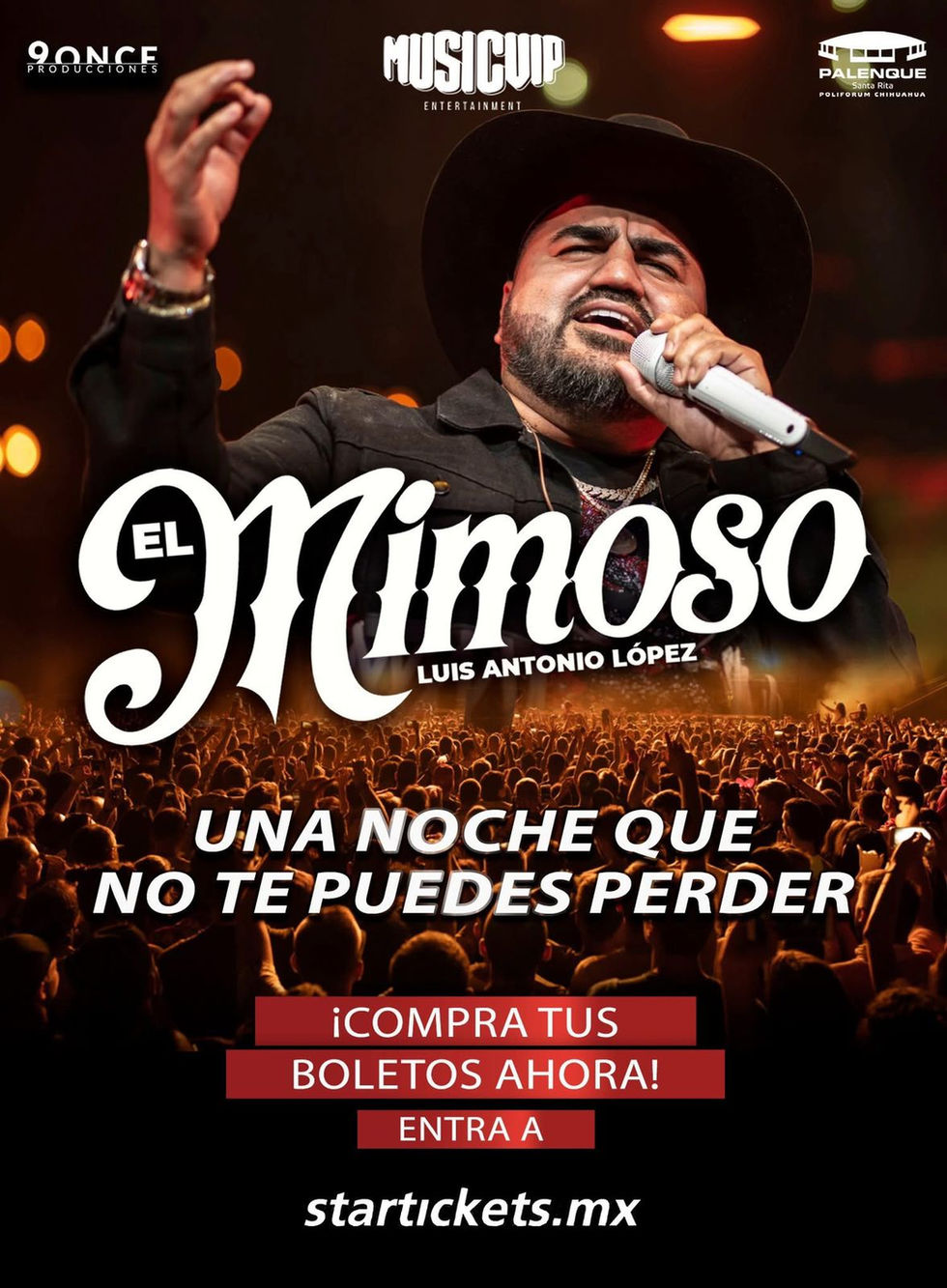 Aun puedes adquirir tu boleto! Hoy el Mimoso se presenta en el Palenque de Santa Rita