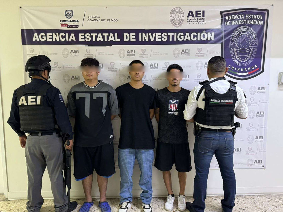 Estatales detienen a tres presuntos sicarios en el Cerro de la cruz