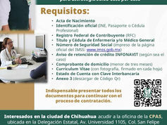 Abre IMSS Chihuahua convocatoria para contratación temporal de personal médico y de Enfermería para Estrategia Salud Casa por Casa