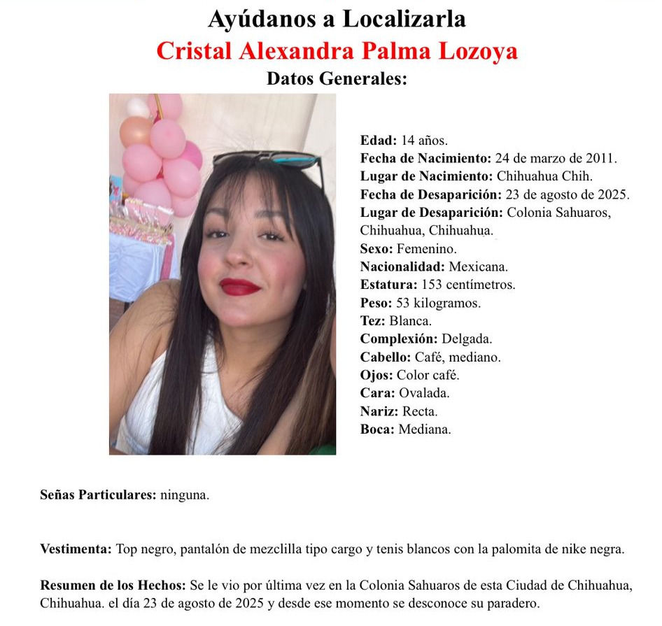 Desaparece mujer en la colonia Sahuaros; piden apoyo para localizarla