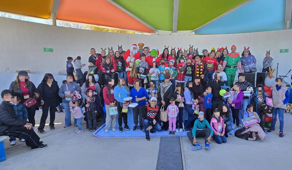 Emotivo festival navideño fue organizado por la Fiscalía de Chihuahua a familias víctimas de violencia