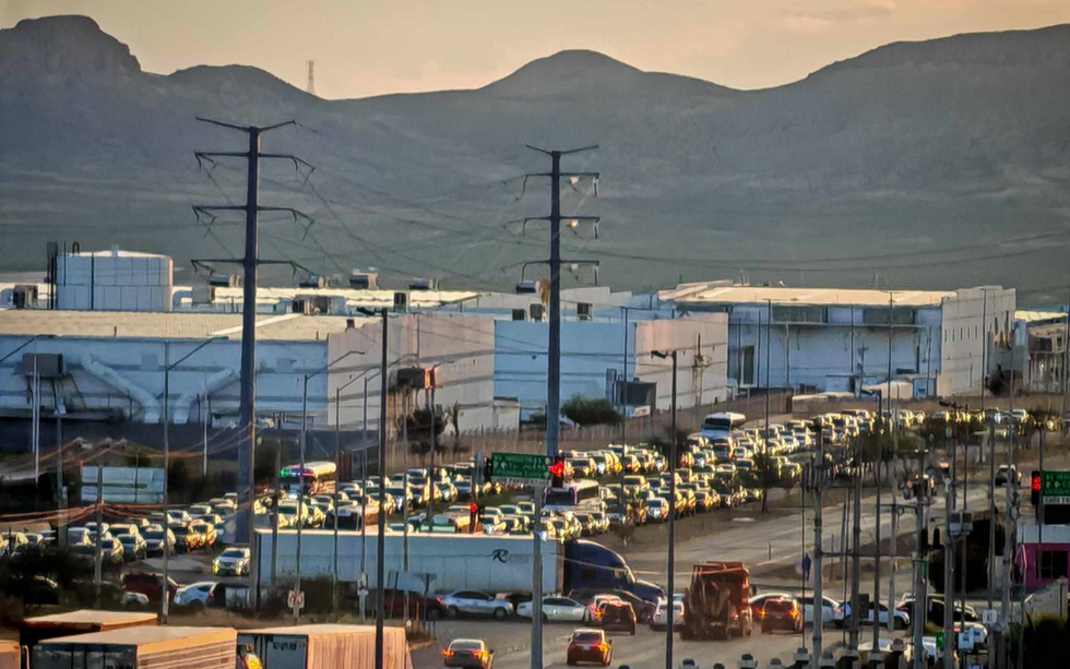 Congestionamiento vial en chihuahua