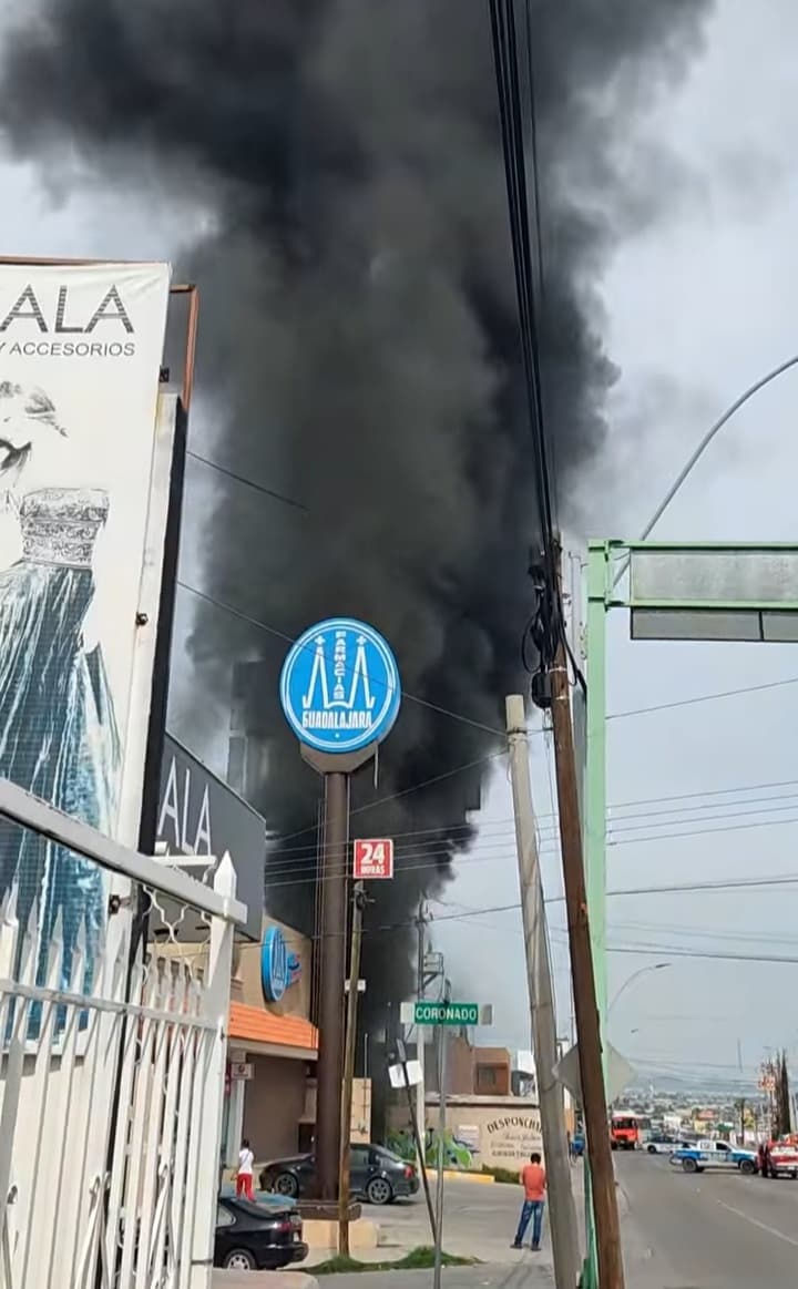 Se incendia desponchado de la Colonia Obrera