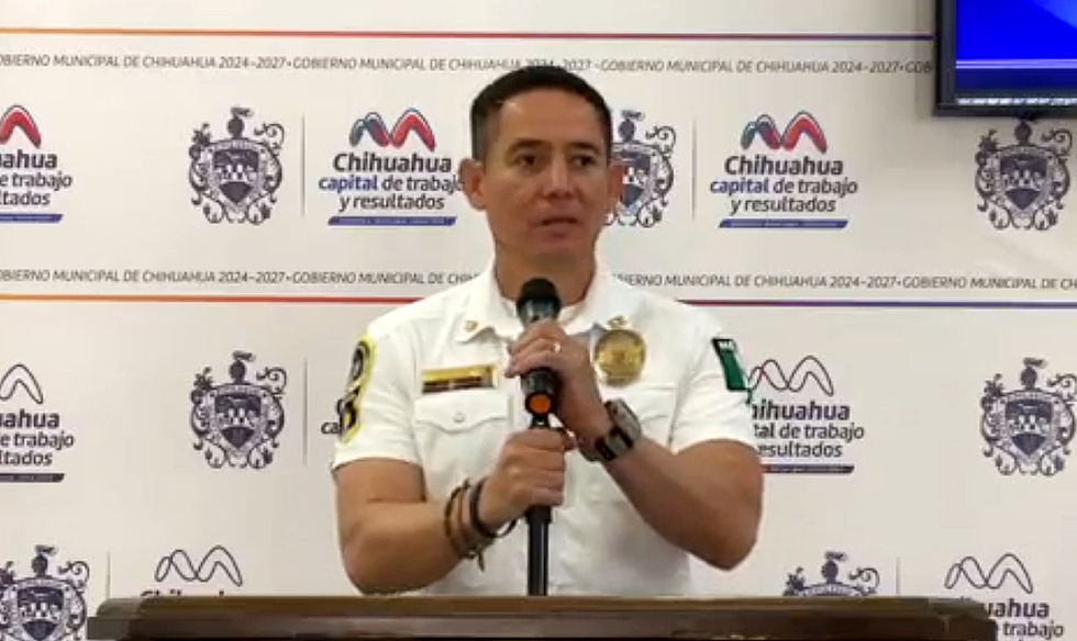 Comisario Salas asegura que continúa el descenso en el índice de delitos en Chihuahua