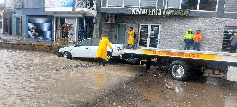 Lluvias en Parral
