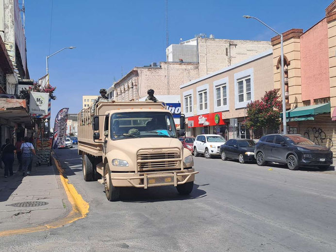Continúa Ejército Mexicano con apoyo para reforzar la vigilancia en calles de Chihuahua