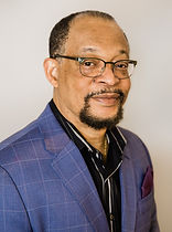 Fred Rose portrait in blue suit