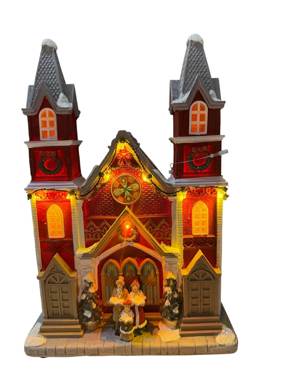 Miniatura: IGREJA RESINA COM LED (COLORIDO) 28cm - 1 UN