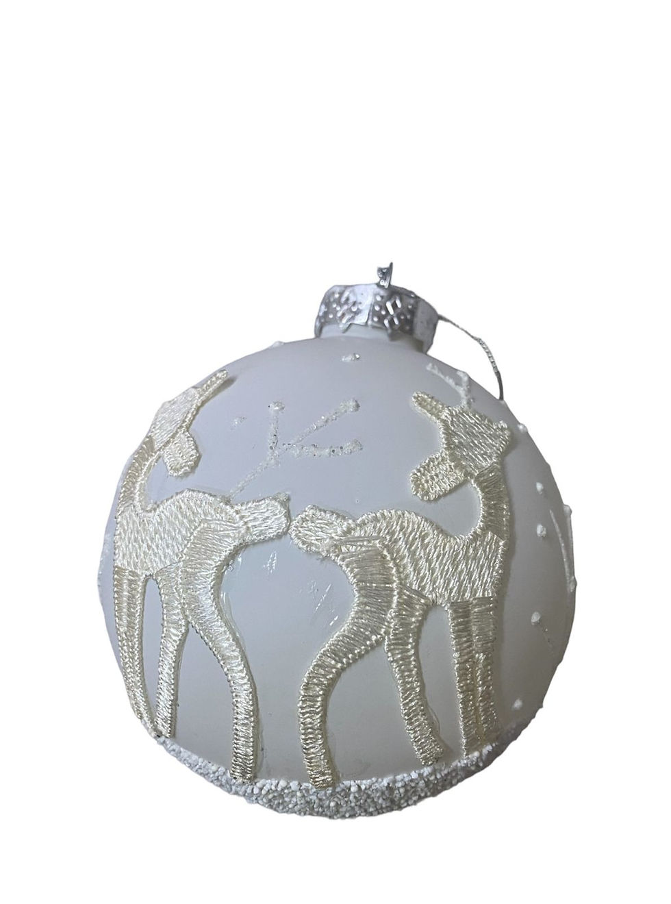 Miniatura: BOLA 10CM - 1UN VIDRO (BRANCO/OFF)