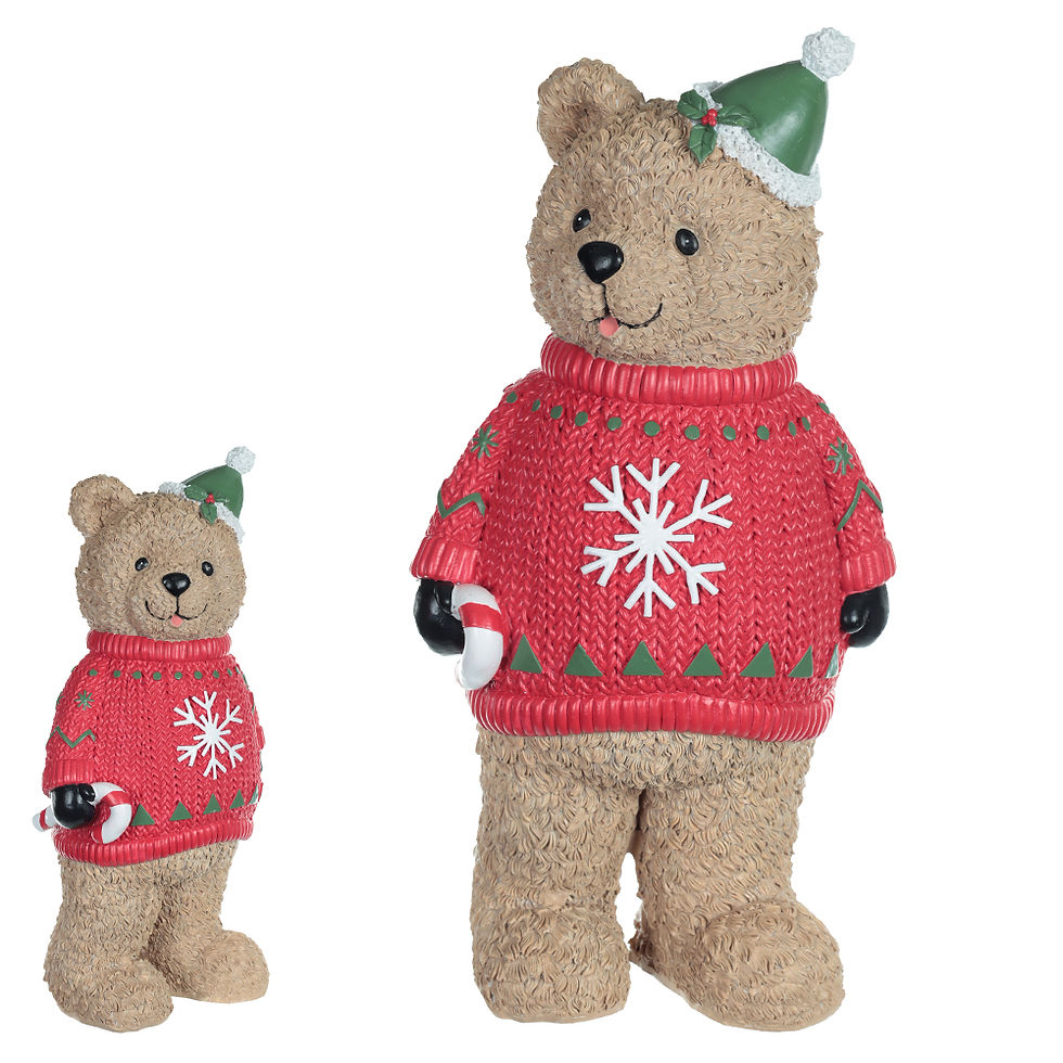 Miniatura: URSO EM PE RESINA (VERMELHO) - 1UN