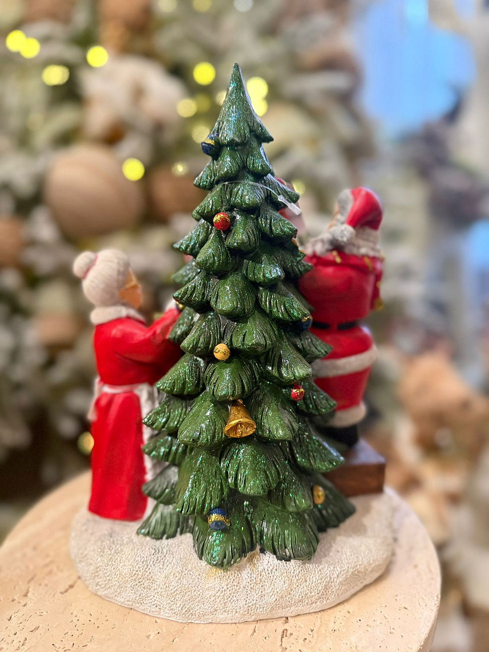 Miniatura: PAPAI NOEL RESINA HORA DE DECORAR C/LED (VERMELHO) - 1UN