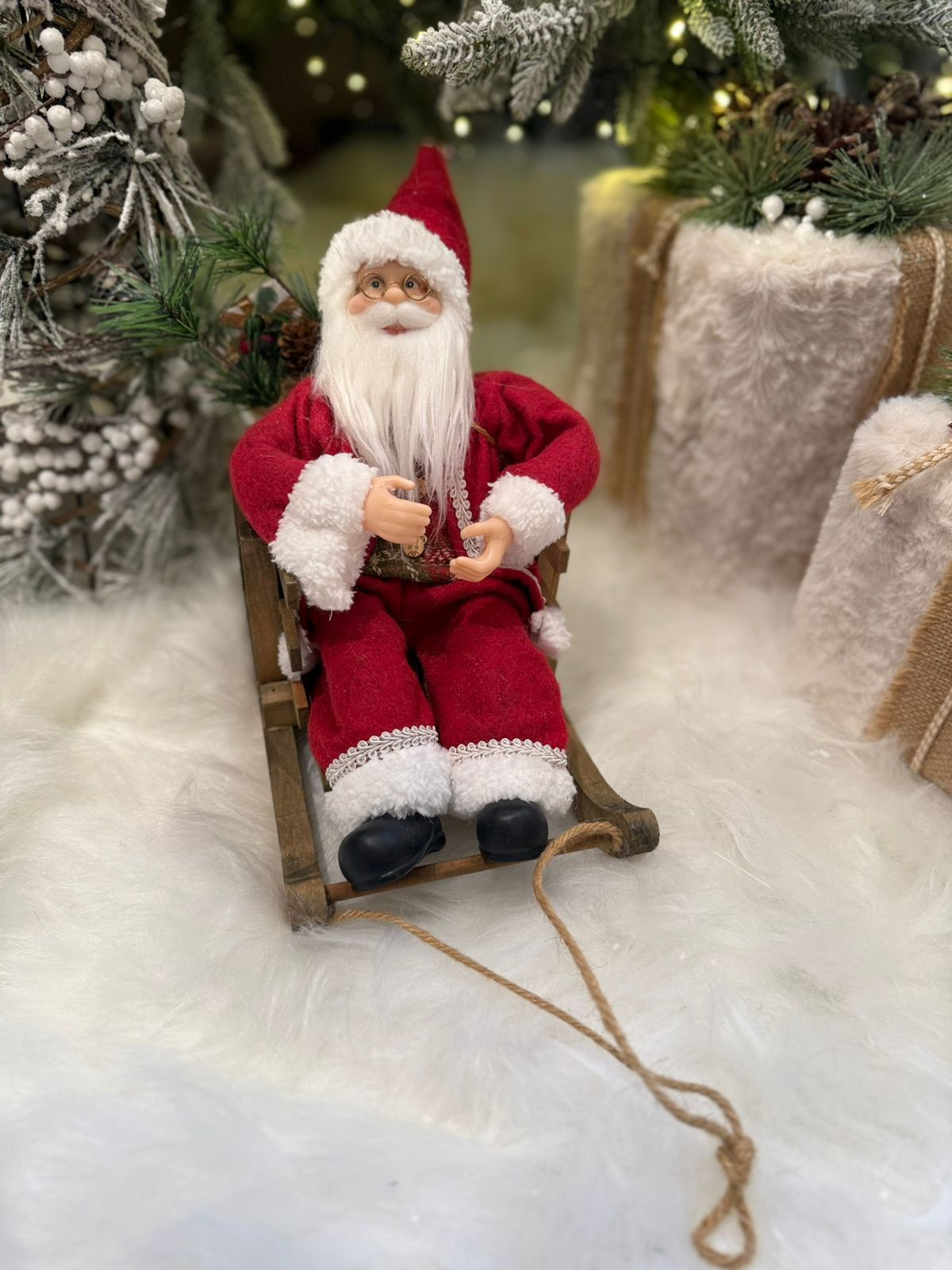 PAPAI NOEL NO TRENO (VERMELHO) - 1UN